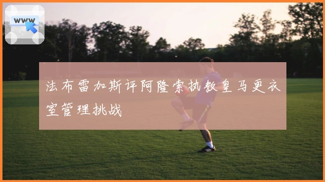 法布雷加斯评阿隆索执教皇马更衣室管理挑战